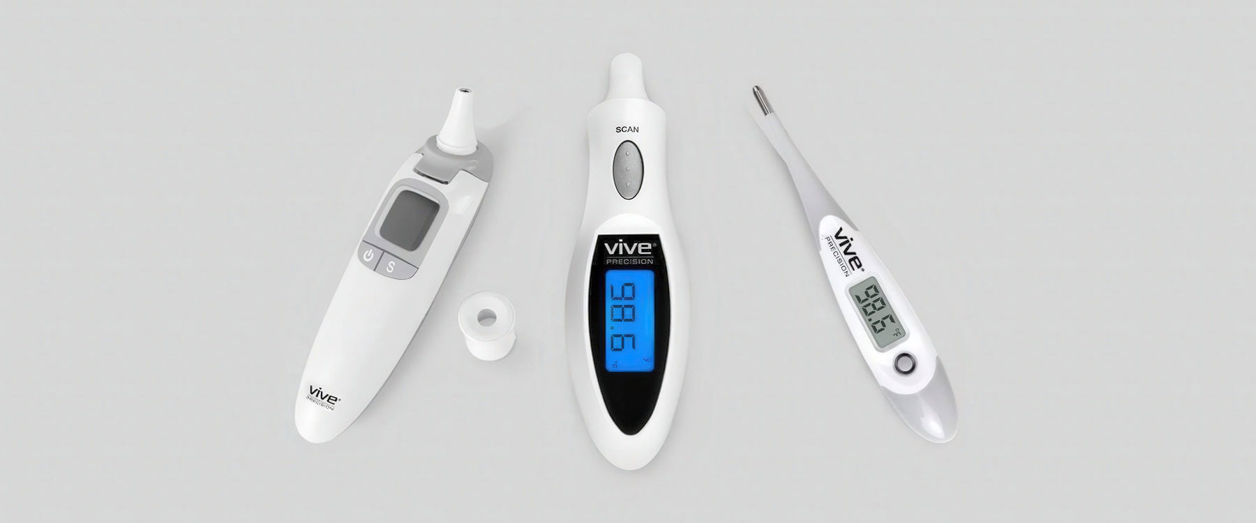 Dual, ear and oral digital thermometer