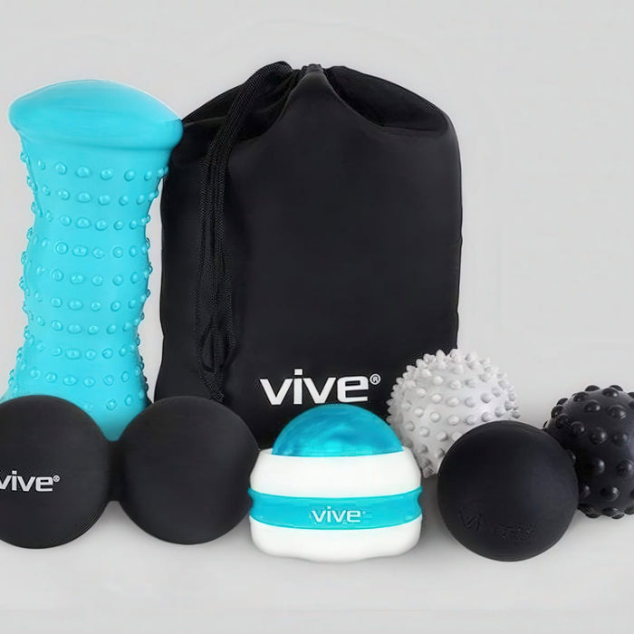 vive massage ball set, rollers and lacrosse balls