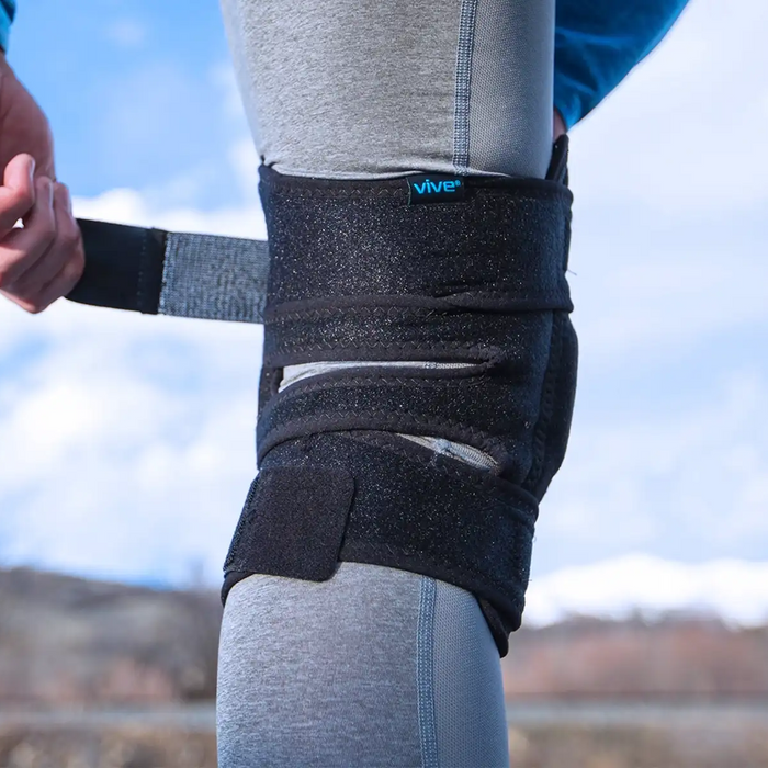 Fastening knee brace