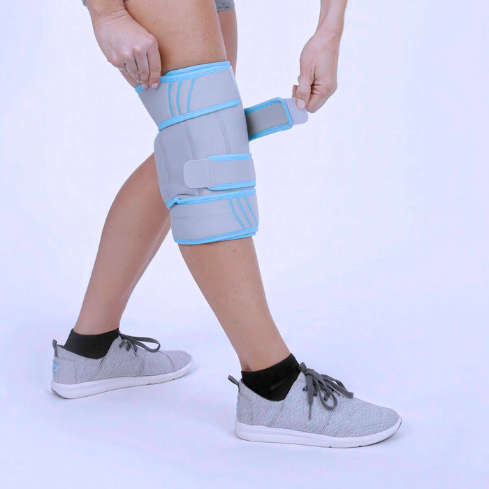 Fastening knee brace