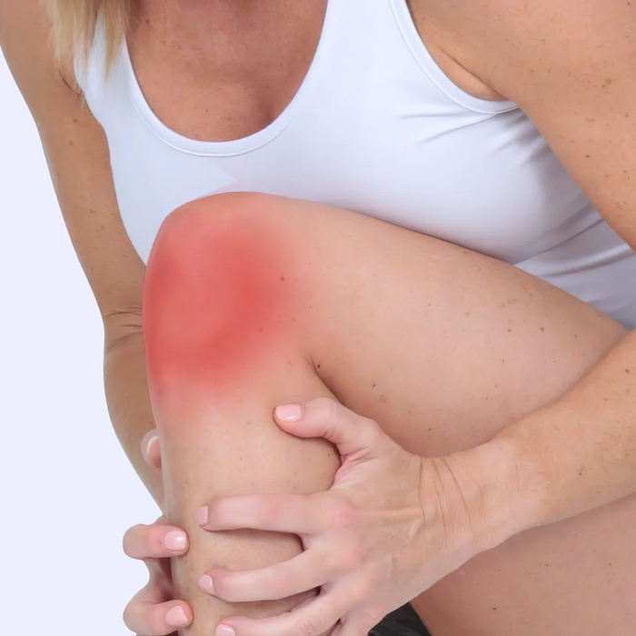 woman with knee pain