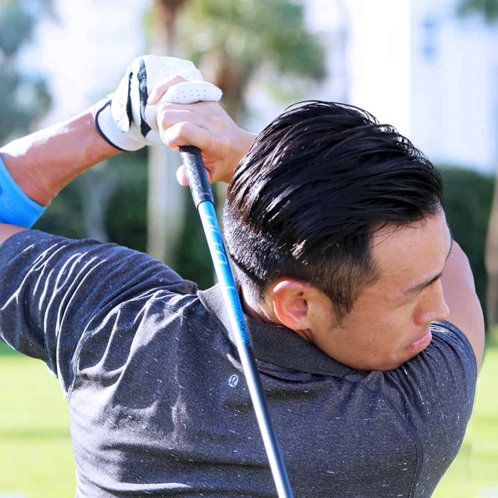 Man playing golf