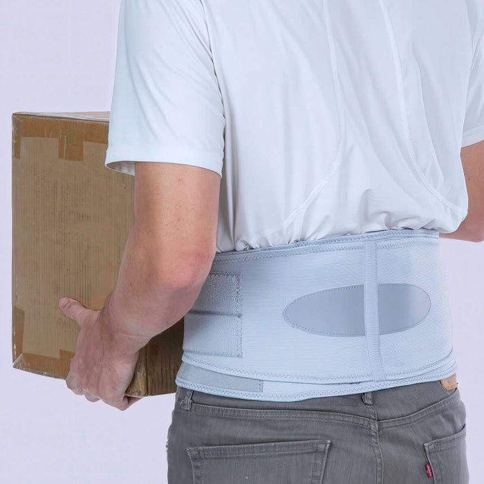 lifting box with back brace