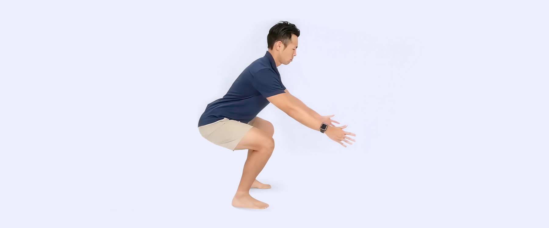 Man doing squats