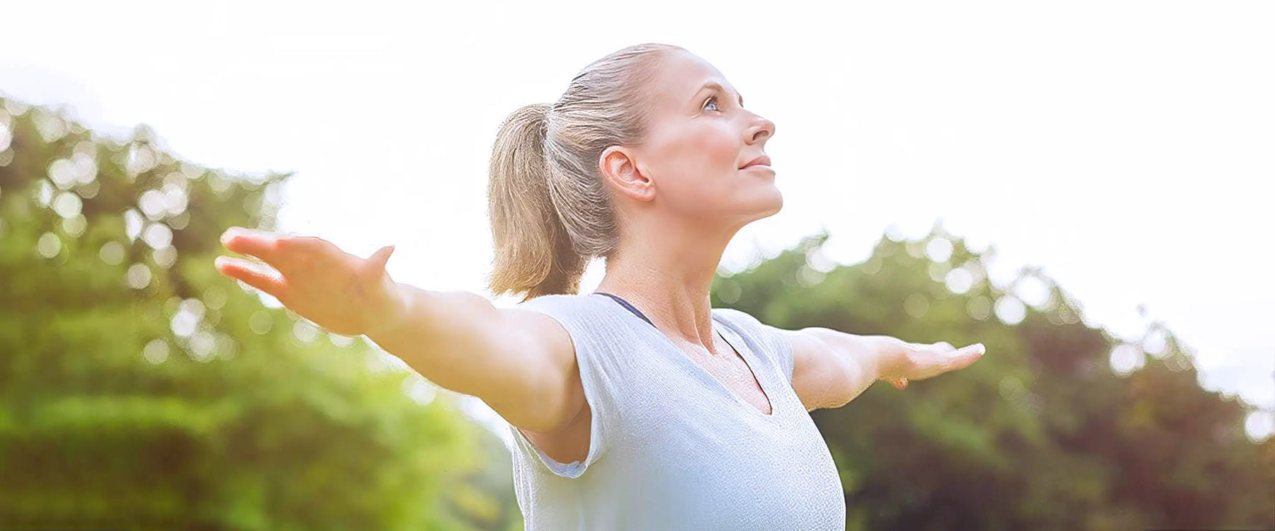 Mature woman doing yoga