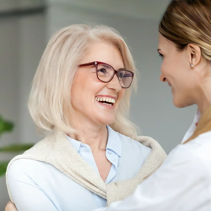 Senior woman smiling