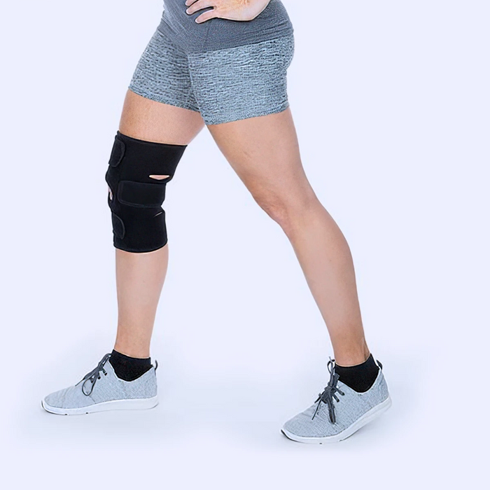 Exercise with knee brace