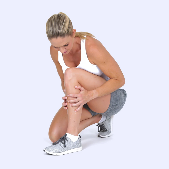 Woman with shin splints