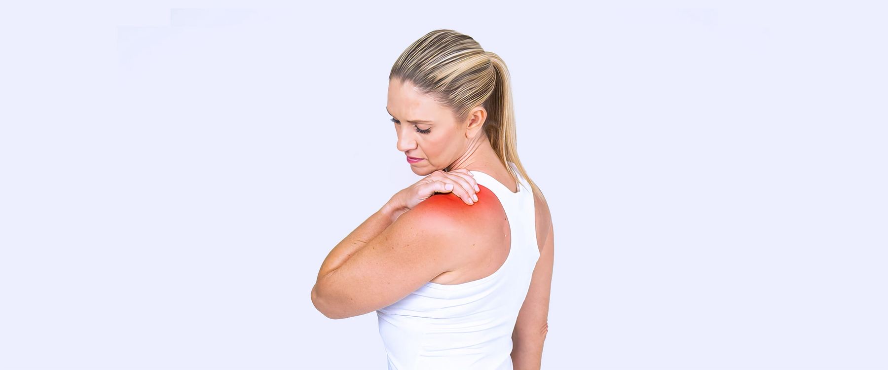 woman with shoulder pain