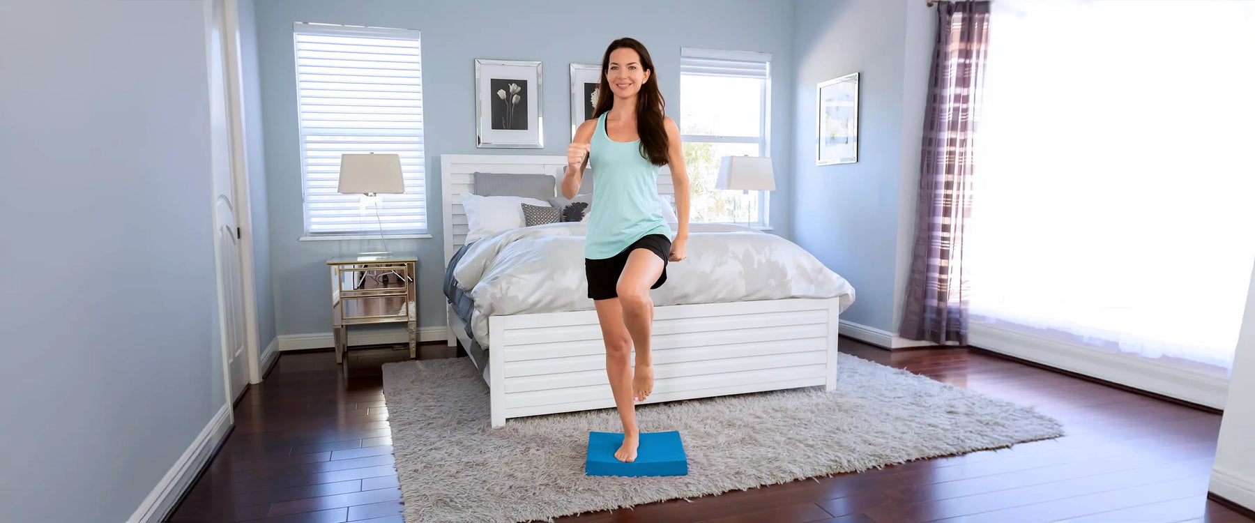 Woman exercise at home