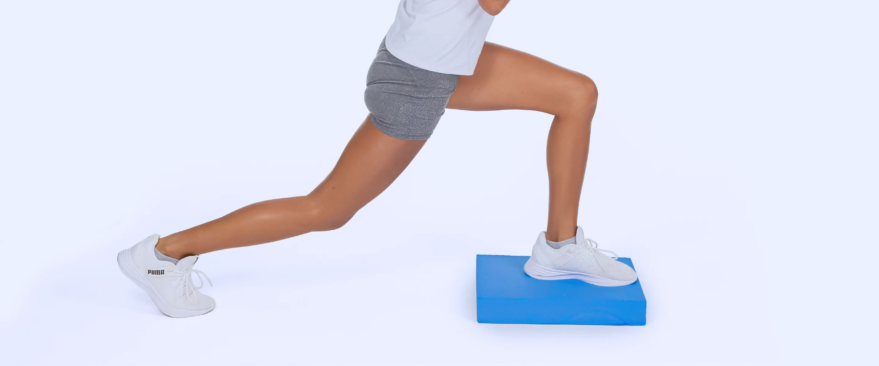 Woman lunge exercise pose