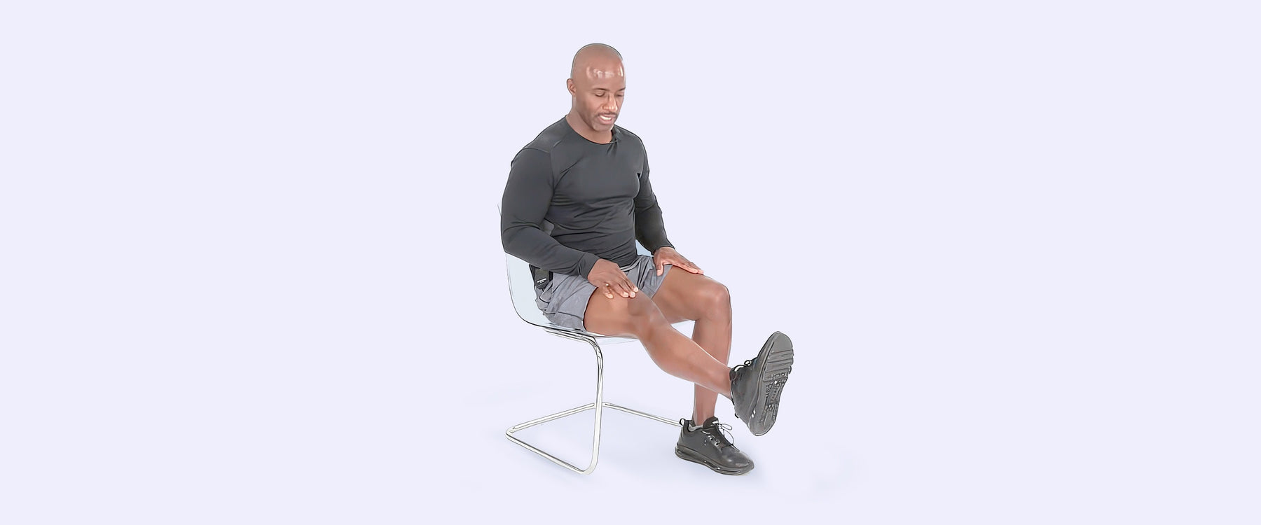 man with stiff knee