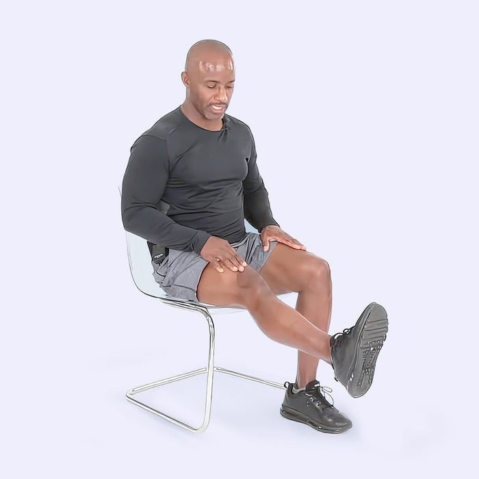 man with stiff knee