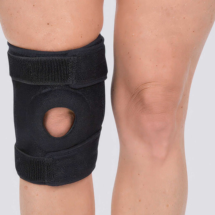 wearing knee brace