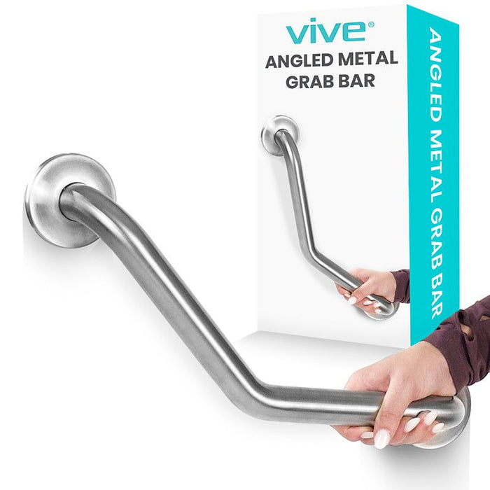 Angled Metal Grab Bar