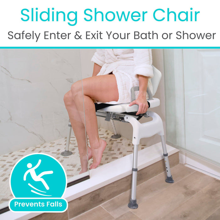 Sliding Shower Chair Vive Health