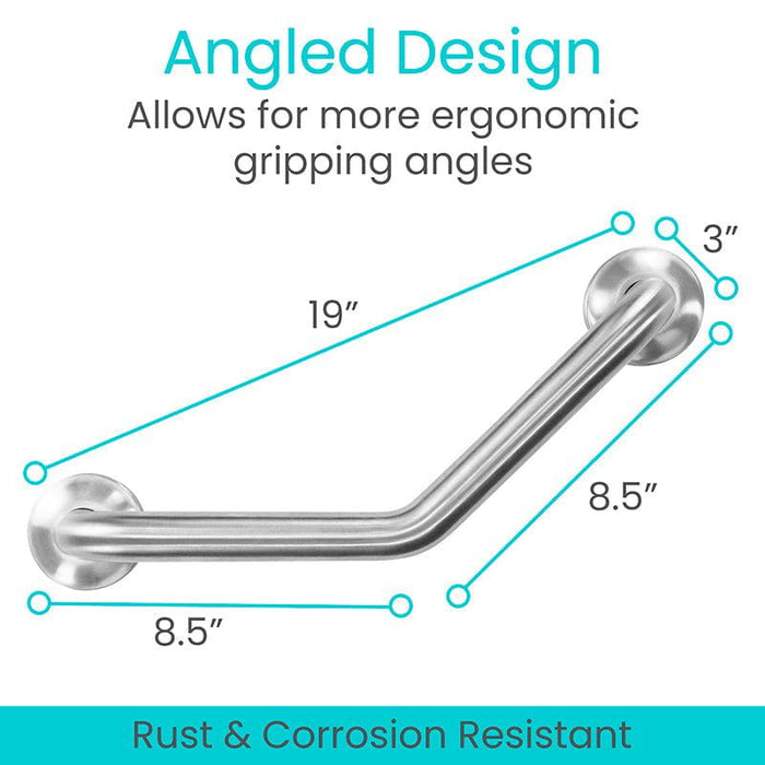 Angled Metal Grab Bar