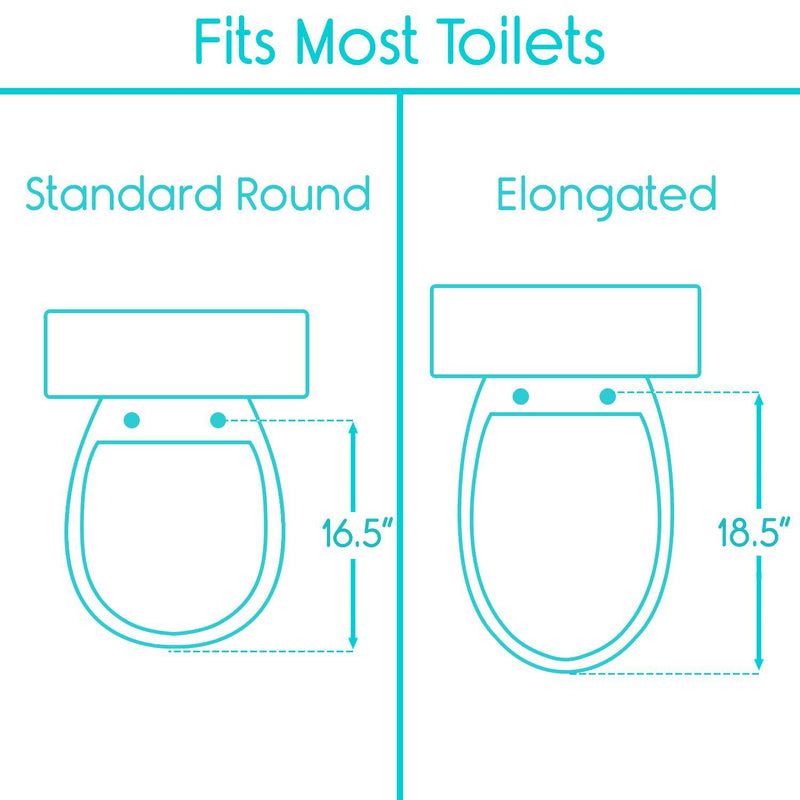 Vive Gel Toilet Seat Cushion Cover - Fits Elongated and Standard Toilet  Models 