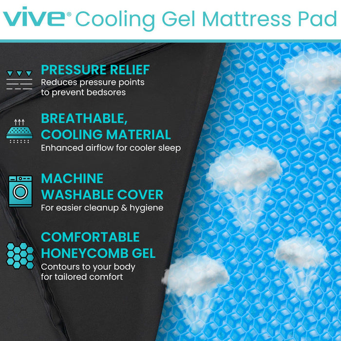 Cooling Gel Mattress Overlay