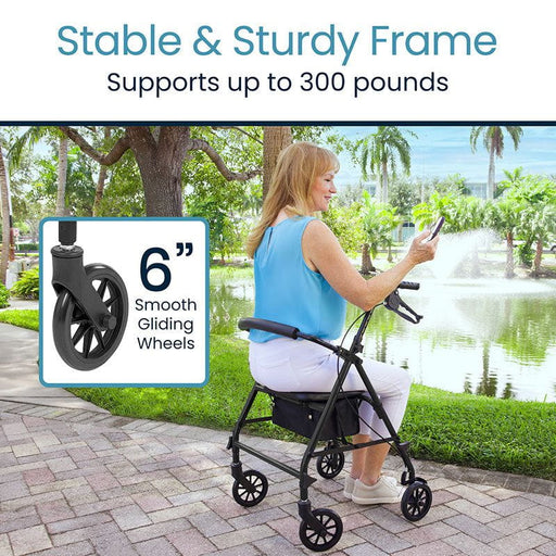 stable and sturdy frame supports 300 pounds
