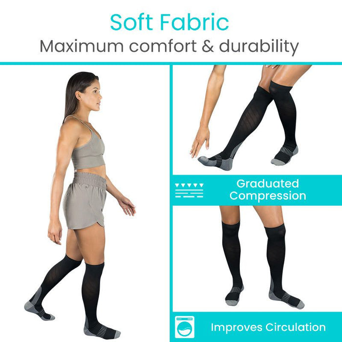 soft fabric with graduated compression