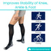 improves stability of knee, ankle, & foot