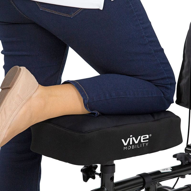 Vive Knee Scooter Pad Cover - Plush Adult Sheepskin Memory Foam Cushion,  Walker Accessory for Knee Roller, Padded Accessories, Leg Cart Improves  Comfort During Injury, Fits Most Knee Scooters Pink
