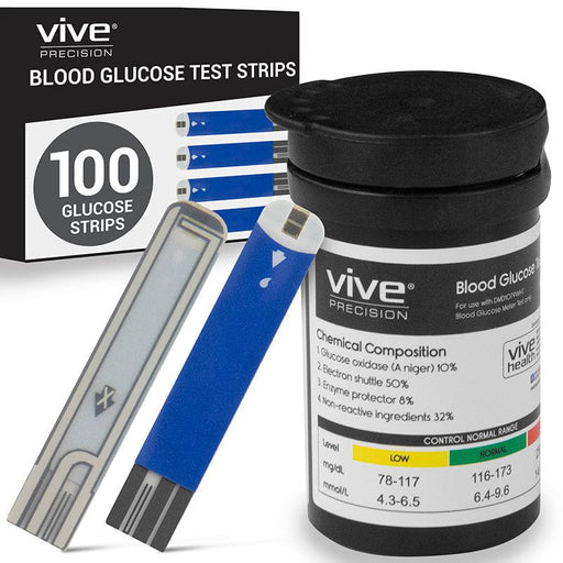 100 Blood Glucose Test Strips