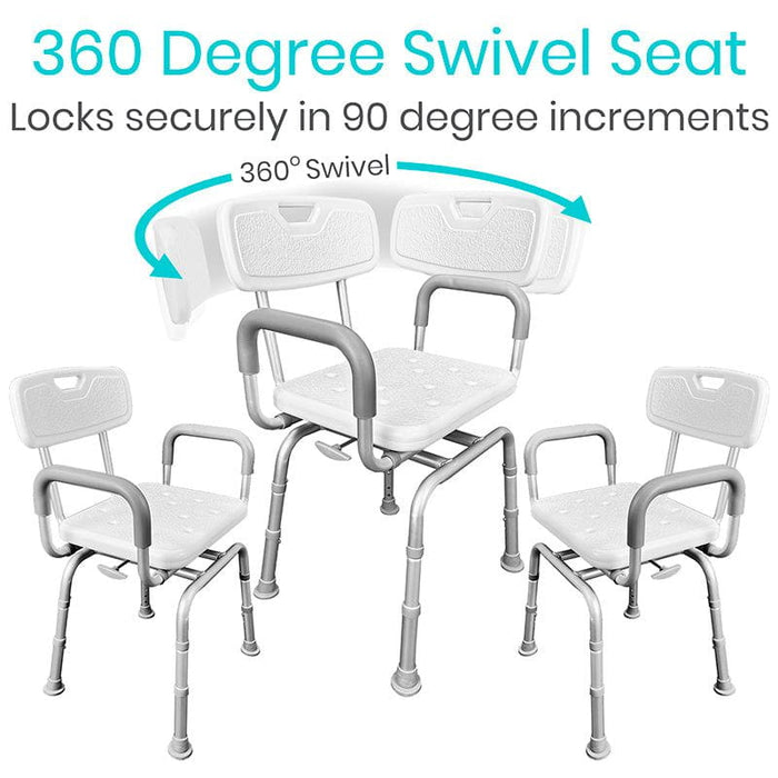 360 degree swivel seat