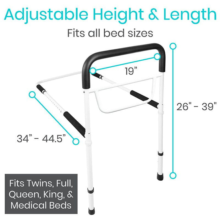 adjustable height and length for all bed sizes