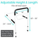 adjustable height and length for all bed sizes