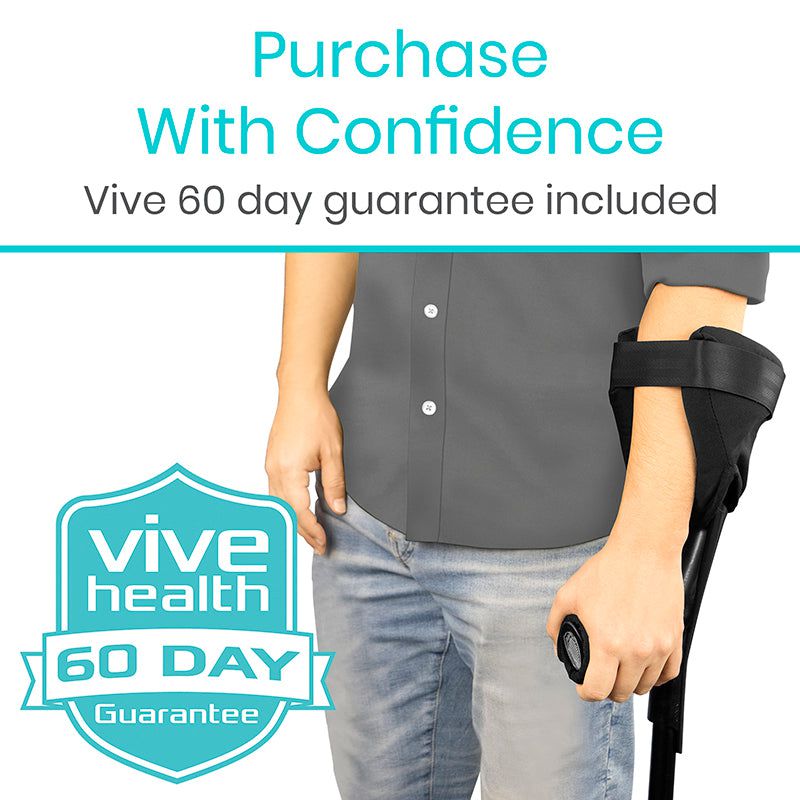 Vive Crutch Pads with Hand Grips - Padding for Underarm Crutches - Pad –  SHANULKA Home Decor