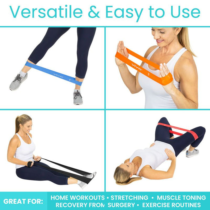 Resistance Bands Exercise Loop Set Vive Health