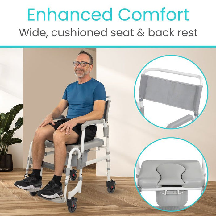 Shower Commode Transport Chair