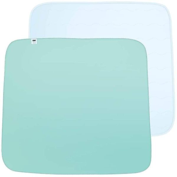 4 Pack Washable Bed Pads/Reusable Incontinence Underpads 24 x 36 - Blue,  Green, Tan and Pink - Ideal for Children and Adults Wholesale Incontinence