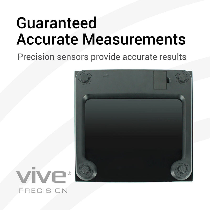 Vive Precision Smart Body Fat Scale - BMI Scales Weight and Body Fat -  (Black) - B&F Medical Supplies.com