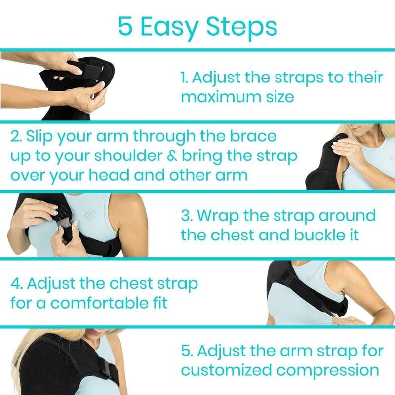 Shoulder Brace - Support for Rotator Cuff Injury - Vive Health