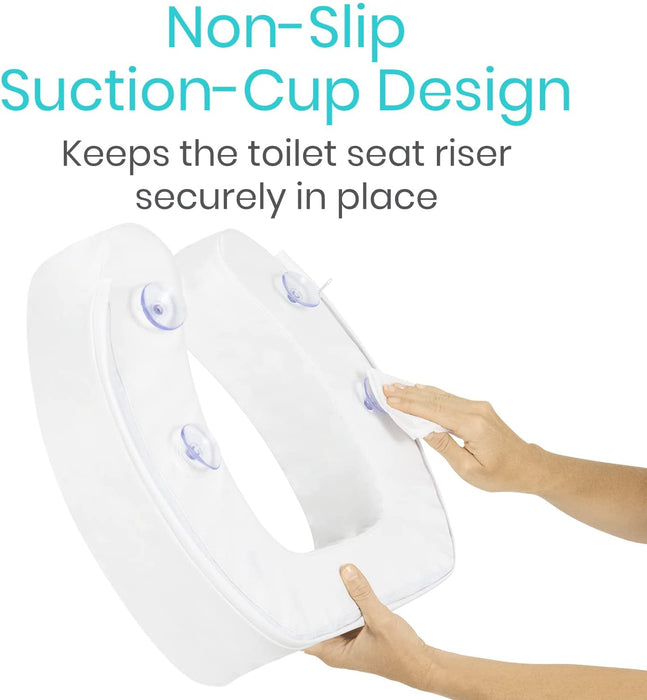 keeps toilet securely in place