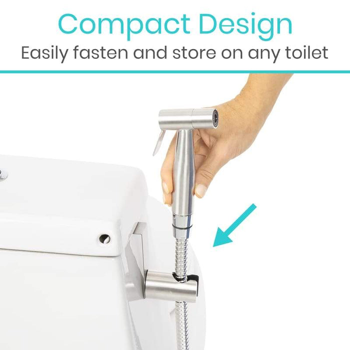 Compact Design Easily fasten and store on any toilet