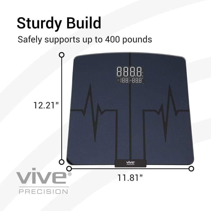 Vive Health Digital Heart Rate Scale Compatible with Smart Devices