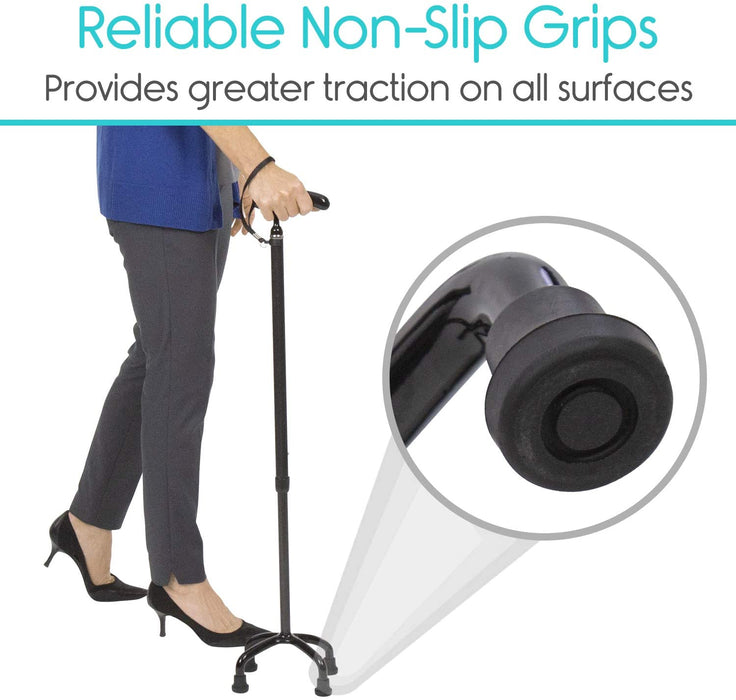 reliable non-slip grips provide greater traction on all surfaces