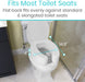 fits standard and elongated toilet seats