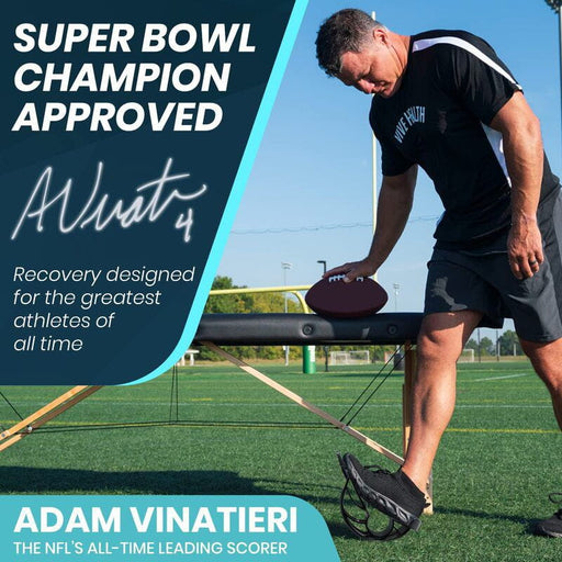 Adam Vinatieri using foot rocker