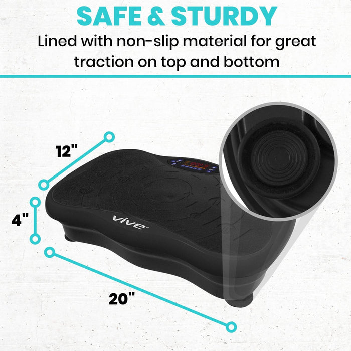 safe & sturdy base lined with non-slip material for great traction on top and bottom