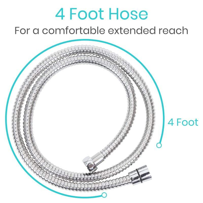 4 Foot Hose For a comfortable extended reach