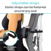 adjustable straps to fit any seat