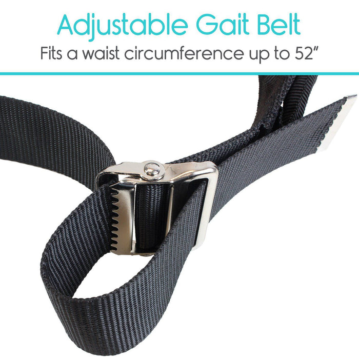 Adjustable Gait Belt. Fits a waist circumference up to 52"