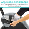 Adjustable Pedal Loops for a personalized fit to prevent your foot from slipping