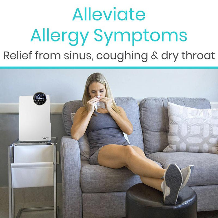 Alleviate allergy symptoms. Relief from sinus, coughing and dry throat