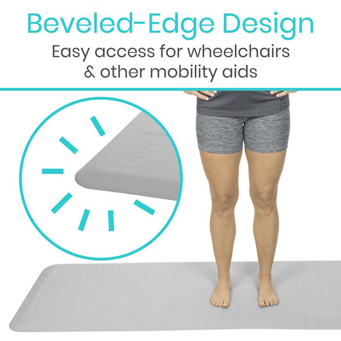 Beveled-Edge Design, Easy access for wheelchairs & other mobility aids